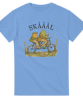 Retro motiv med skålande grodor i sagoboksstil – rolig t-shirt