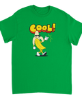 Grön t-shirt med grafiskt tryck av en banan med solglasögon