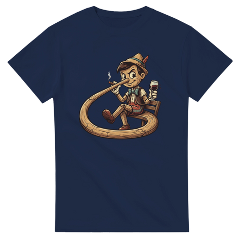 Vintage inspirerad grafisk t-shirt med en vuxen version av Pinocchio