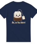Retroinspirerad illustration av en leende tepåse – t-shirt med citat