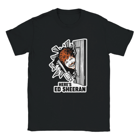 Ed Sheeran parodi t-shirt i stencilstil