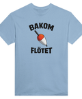Bakom Flötet" textmotiv på t-shirt för fiskare