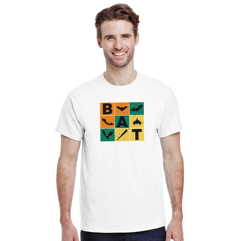 T-shirt med fladdermusillustration – bat t-shirt