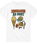 Sommaren är kort t-shirt i retrofärger