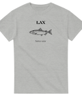 Fiske t-shirt med laxmotiv – stilren fiskdesign