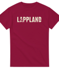 Klassiskt Lappland-motiv med sliten textur och djursilhuett – tidlös design