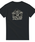 Kuslig illustration av monster i hög hatt – grafisk skräck t-shirt