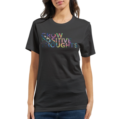 Positivt citat med stiliserad text premium t-shirt herr