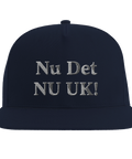 Snapback-keps med Nu Det Nuuk broderat motiv – helfärgad marinblå design