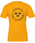Orange t-shirt med tidlös sportestetik och nationell symbolik