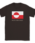 Mörkbrun t-shirt med grafiskt motiv inspirerat av geopolitisk protest