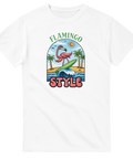 Flamingo t-shirt med tryck