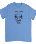 Självironiskt citat Bird Nerd med skissad struts – t-shirt för fågelskådare