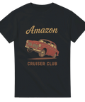 T-shirt med motiv av en Volvo Amazon och texten "Cruiser Club", perfekt för raggare och bilintresserade