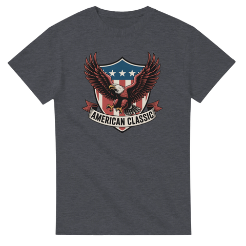 Retro T-shirt med USA-design och örn
