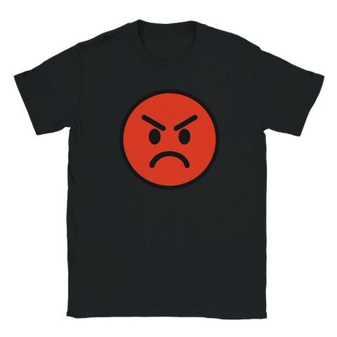 T-shirt med röd arg emoji med sur min – Angry Emoji-motiv