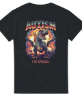 Autism I’m Special t-shirt med dinosaurie och explosion