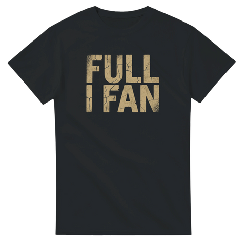 T-shirt med kaxigt textbudskap i sliten grafisk stil