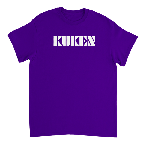 Kaxig t-shirt med minimalistiskt ordtryck för humoristisk effekt