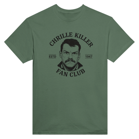 Chrille Killer Fan Club textmotiv t-shirt herr