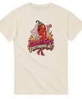 T-shirt med en chili i brudslöja och texten Snart gift, fortfarande het