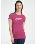Rolig textdesign "Jättekul" på dam t-shirt