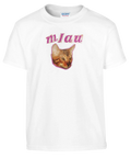 T-shirt Barn - Mjau – t-shirt med unikt designtryck