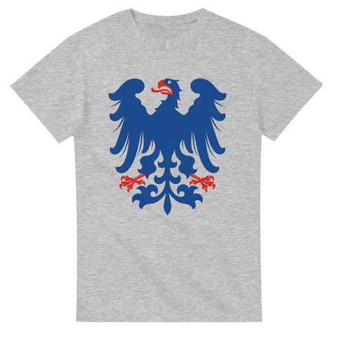 T-shirt med blå örn och röda detaljer från Värmlands landskapsvapen

