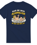 Grafiskt tryck med ängel och ölflaskor – humoristisk t-shirt för fest och festival