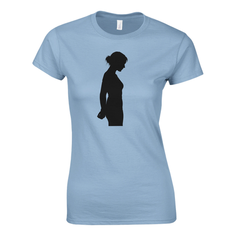 T-shirt Dam Classic – Hands Bound – t-shirt med unikt designtryck