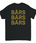 Svart t-shirt med neontext ”BIRA BIRA BIRA” fram och ”BÄRS BÄRS BÄRS” på ryggen – perfekt för pubrunda och after work. Detta visar ryggen
