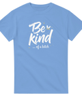 Humoristisk illustration av ett bi med texten Be Kind of a Bitch – blå t-shirt