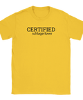 T-shirt med texten Certified Schlagerlover – rolig schlagertröja för Melodifestivalen och Eurovision-fans