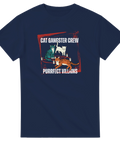 rolig katt t-shirt Cat Gangster Crew street art stil