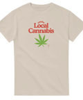 Cannabis t-shirt med Local Cannabis-tryck