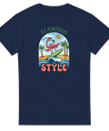 T-shirt flamingo med somrigt motiv