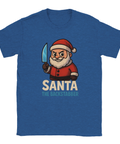 Rolig jul t-shirt i svart med Santa the Backstabber motiv