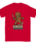 T-shirt jul med tryck – Ginger The Snap Cookie i röd