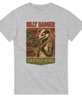 T-shirt med Billy Badger som håller en skiftnyckel och texten "Garage King", perfekt för raggare och garagetokiga