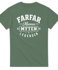 Retro citat-design för farfar på en militärgrön t-shirt