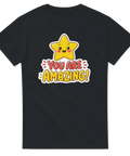 Kawaii-inspirerad illustration av en leende stjärna – t-shirt med citat