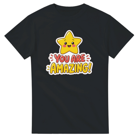 Kawaii-inspirerad illustration av en leende stjärna – t-shirt med citat
