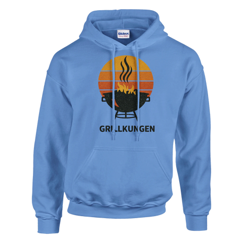 Somrig grafik för grillentusiasten med en brinnande grill – hoodie med attityd