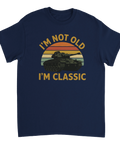 T-shirt med stridsvagn och texten I'm Not Old, I'm Classic
