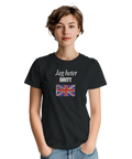 T-shirt med Jag heter Britt-tryck och brittisk flagga