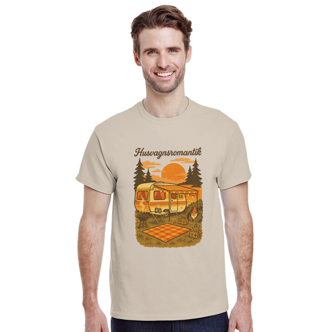 T-shirt - Husvagnsromantik – t-shirt med unikt designtryck