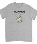 Satirisk och lekfull design med mumie-tema – t-shirt med unikt karaktärstryck