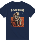 Grafiskt tryck av en ensam astronaut på den röda planeten – rymd t-shirt
