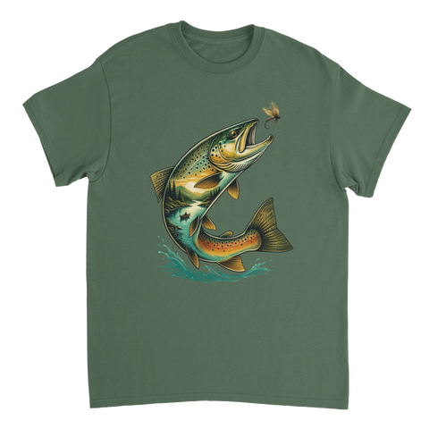 T-shirt med motivet Hooked on Nature