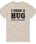 Beige t-shirt med grafiskt texttryck för tjejer med humor och attityd